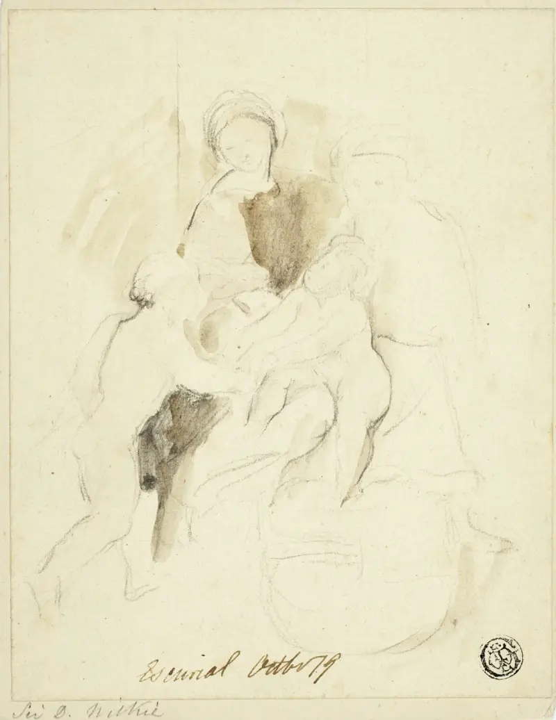 Den heliga familjen i Escorial av Sir David Wilkie