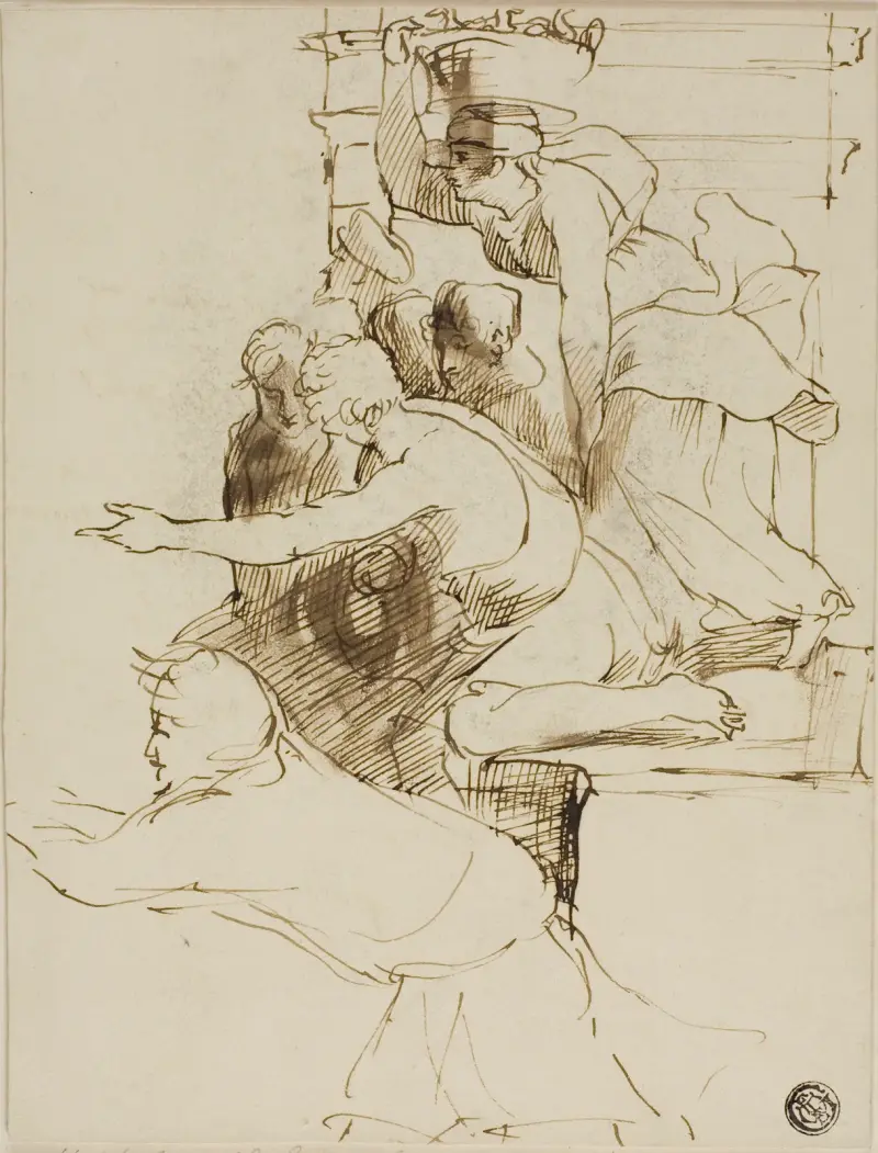 Skiss från Escorial av Sir David Wilkie