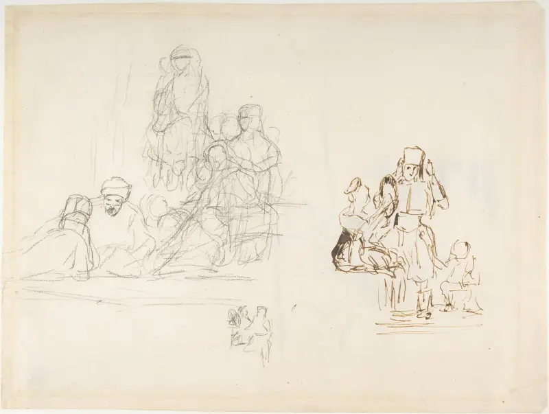 Studier av två grupper av turkiska figurer av Sir David Wilkie