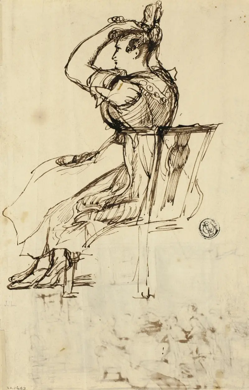 Studie för stugtoalett av Sir David Wilkie