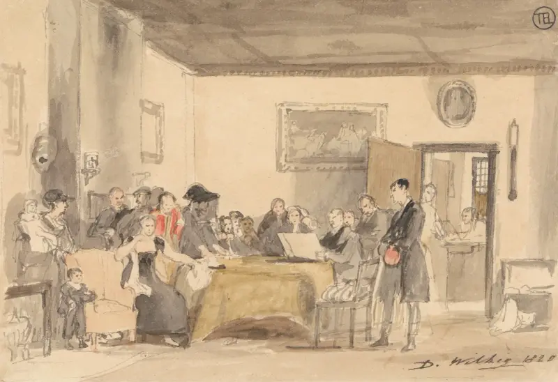 Studie k dílu „Čtení závěti“, Sir David Wilkie