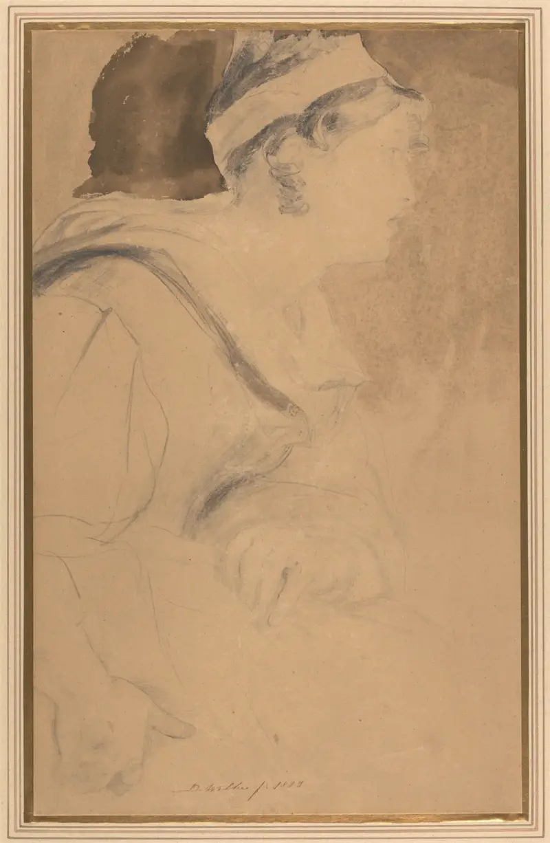 Studie eines Mädchens für „Mary, Queen of Scots, Escaping from Loch Leven Castle“ von Sir David Wilkie