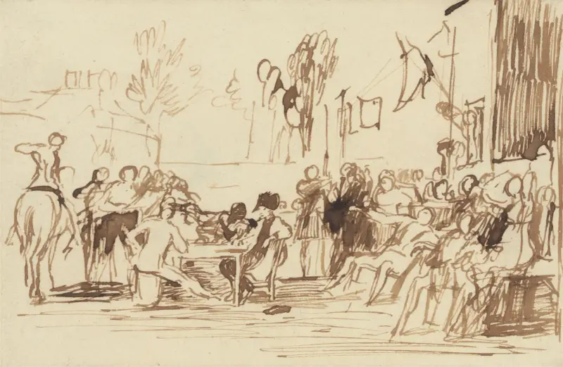 Chelseaští penzisté čtou zprávu o Waterloo, Sir David Wilkie