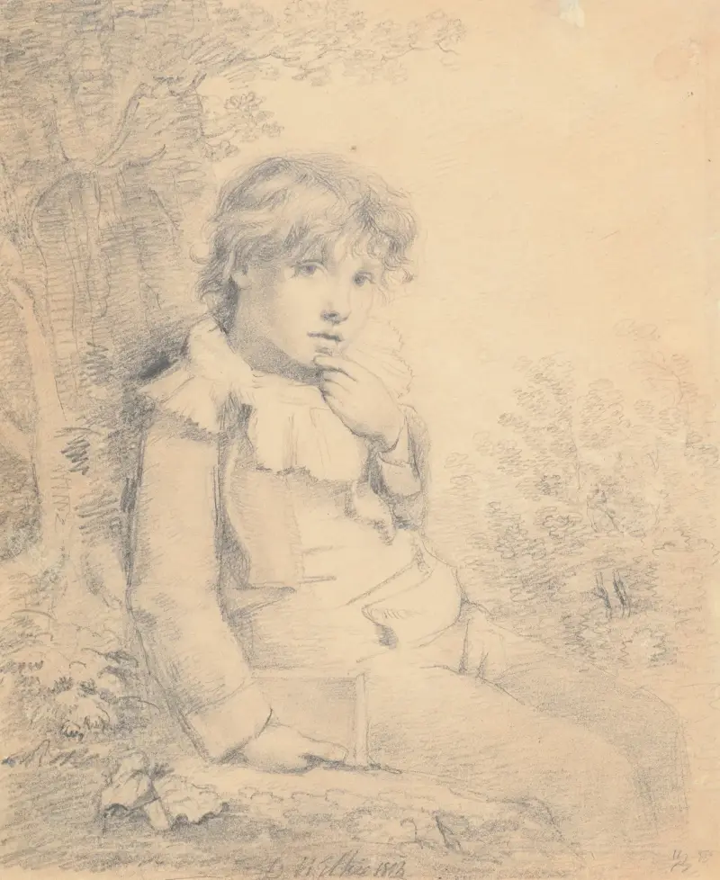 Untitled [portrait of David Frazer] av Sir David Wilkie