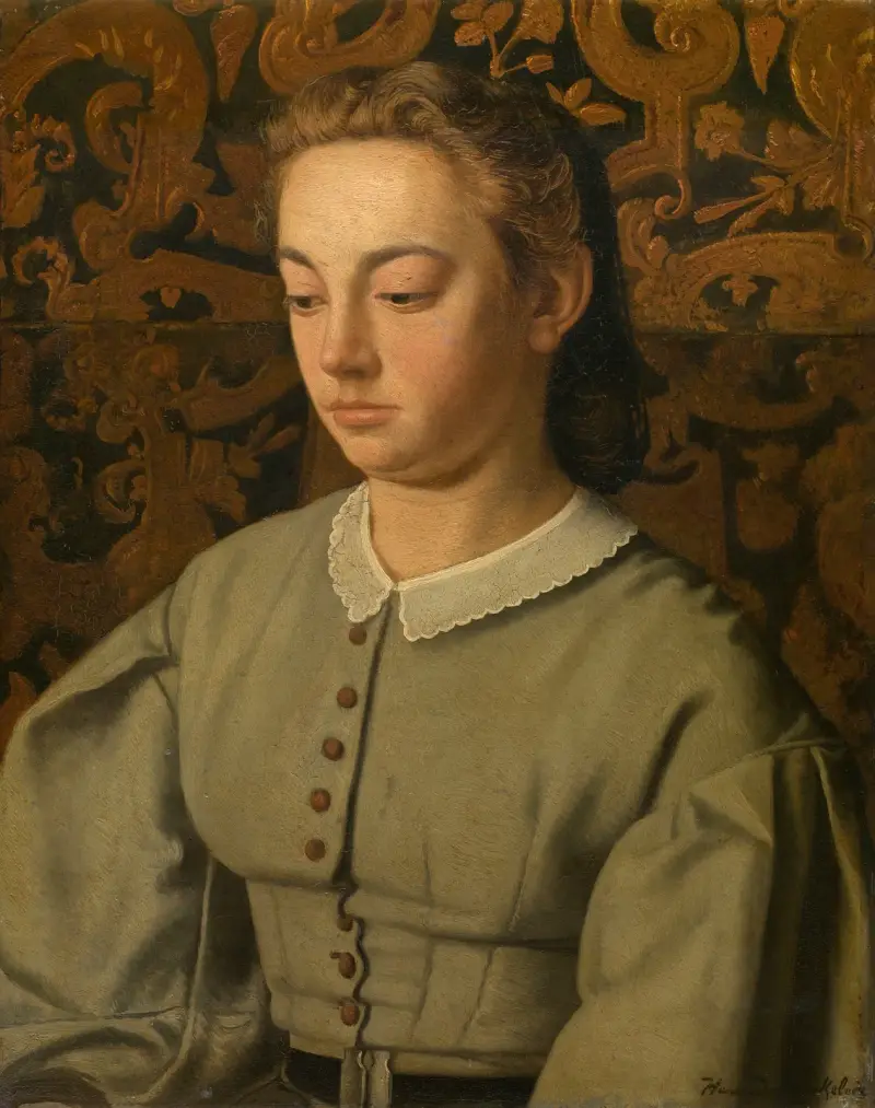 Betsy De Braekeleer, the Painter’s Sister av Henri de Braekeleer