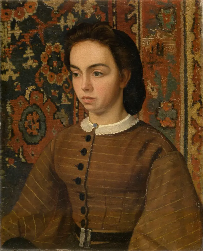 Hélène De Braekeleer, the Painter’s Sister av Henri de Braekeleer