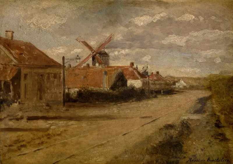 Die Mühle bei Kiel von Henri de Braekeleer