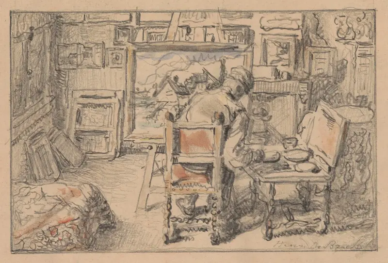 The Retoucher av Henri de Braekeleer