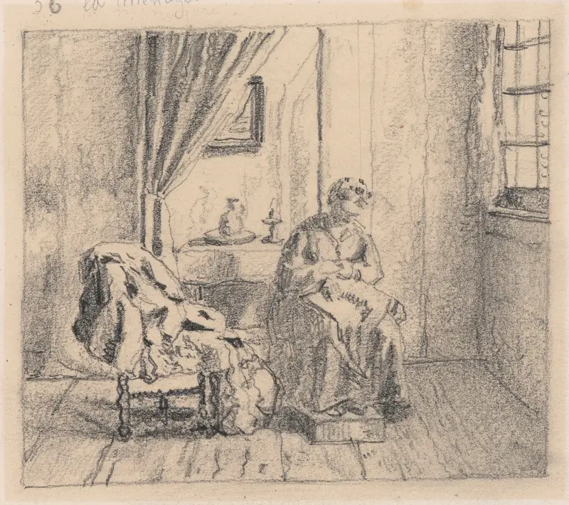 Sömmerskan av Henri de Braekeleer