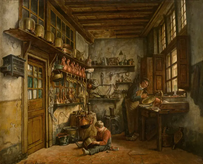 Kittelflickaren, Henri de Braekeleer