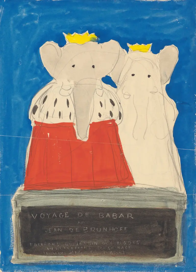 Babar reist, Tafel 1 von Jean de Brunhoff