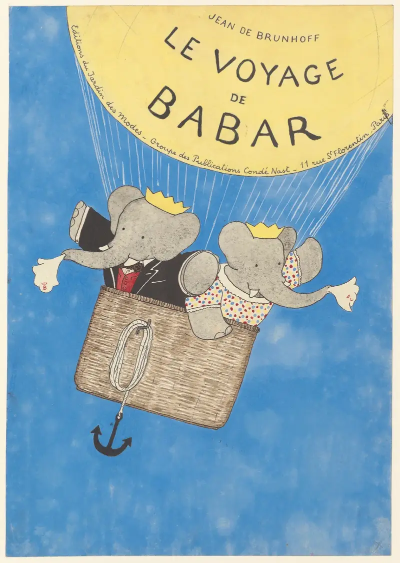 Babar reist, Tafel 2 von Jean de Brunhoff