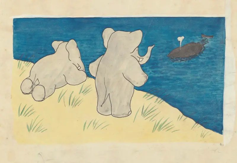 Babar reist, Tafel 7 von Jean de Brunhoff