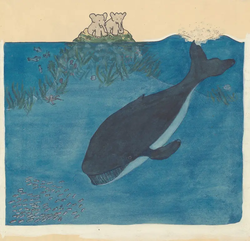 Babar reist, Tafel 8 von Jean de Brunhoff