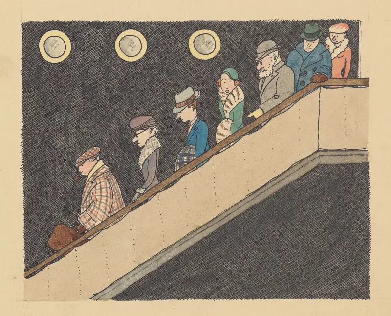Babar reser, plansch 10 av Jean de Brunhoff