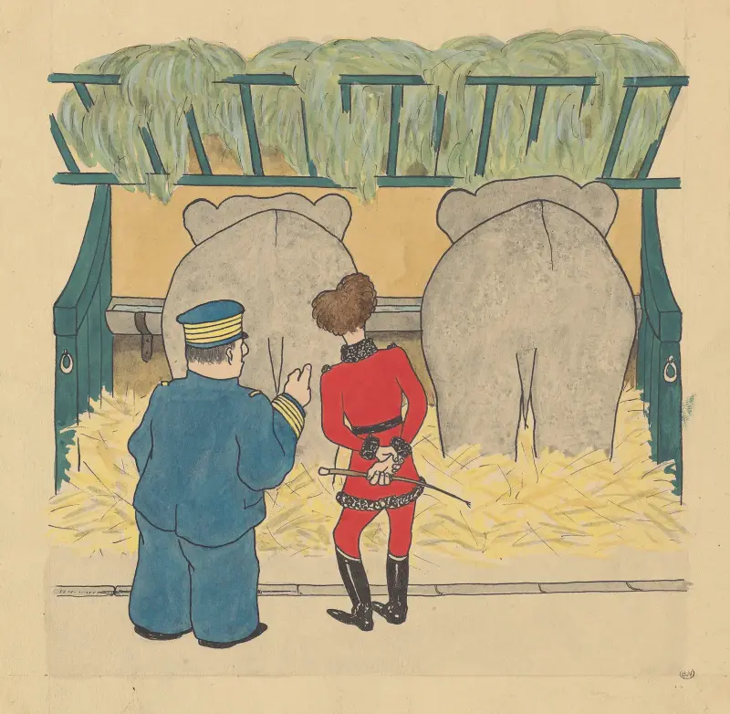 Le voyage de Babar Pl.11 av Jean de Brunhoff