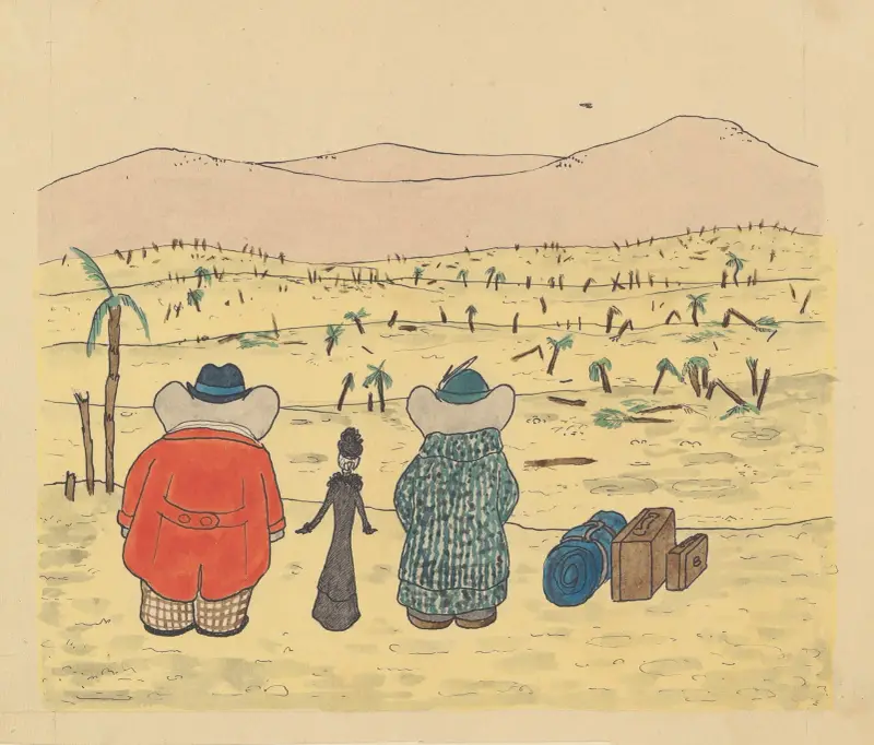 Babar reser – plansch 16 av Jean de Brunhoff