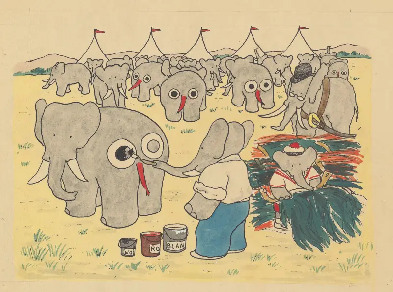 Babar reser (Le voyage de Babar Pl.20) av Jean de Brunhoff