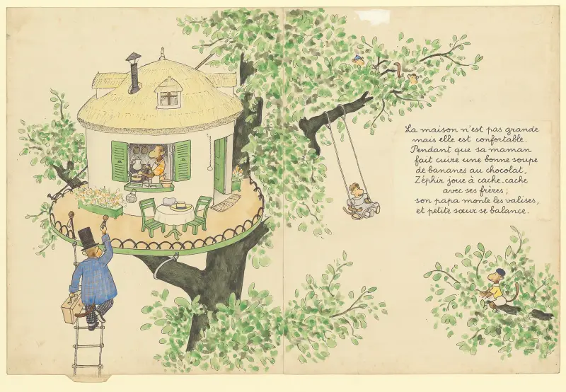 Les vacances de Zéphir Pl.05 av Jean de Brunhoff
