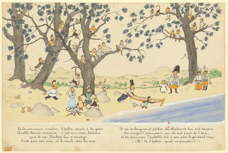 Les vacances de Zéphir Pl.08 av Jean de Brunhoff
