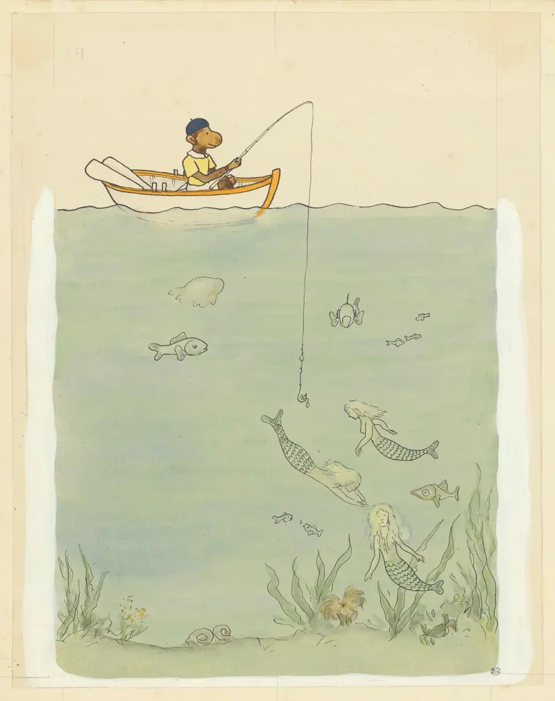 Les vacances de Zéphir Pl.10 av Jean de Brunhoff