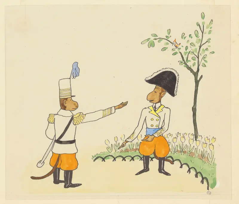 Les vacances de Zéphir Pl.13 av Jean de Brunhoff