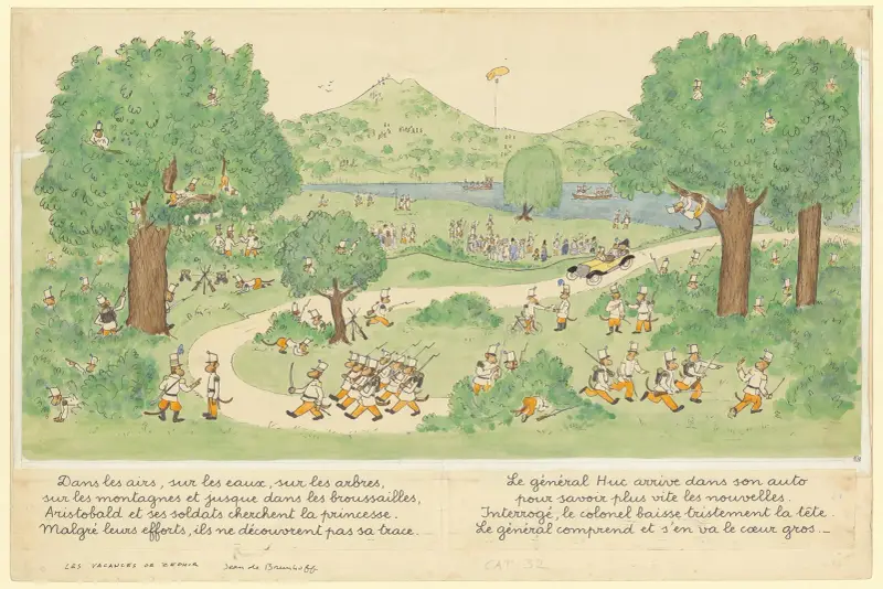 Les vacances de Zéphir Pl.15 av Jean de Brunhoff