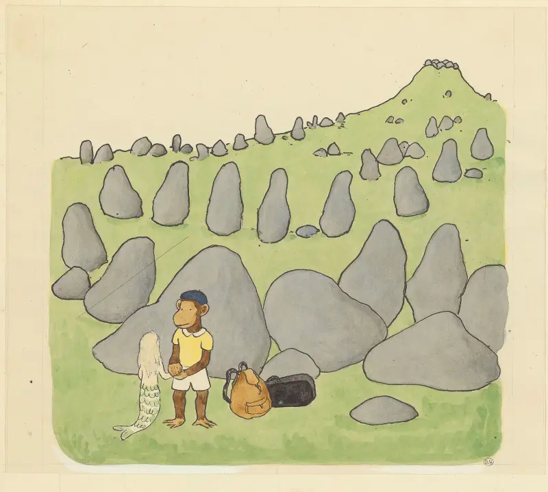Les vacances de Zéphir Pl.20 av Jean de Brunhoff