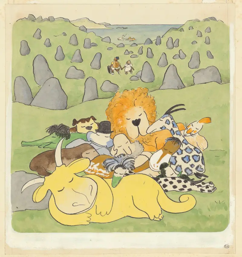 Les vacances de Zéphir Pl.25 av Jean de Brunhoff