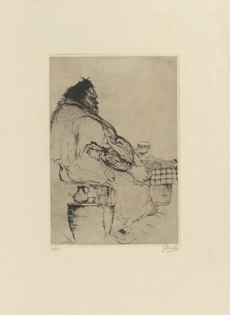Ein Flohmarkthändler von Jules De Bruycker
