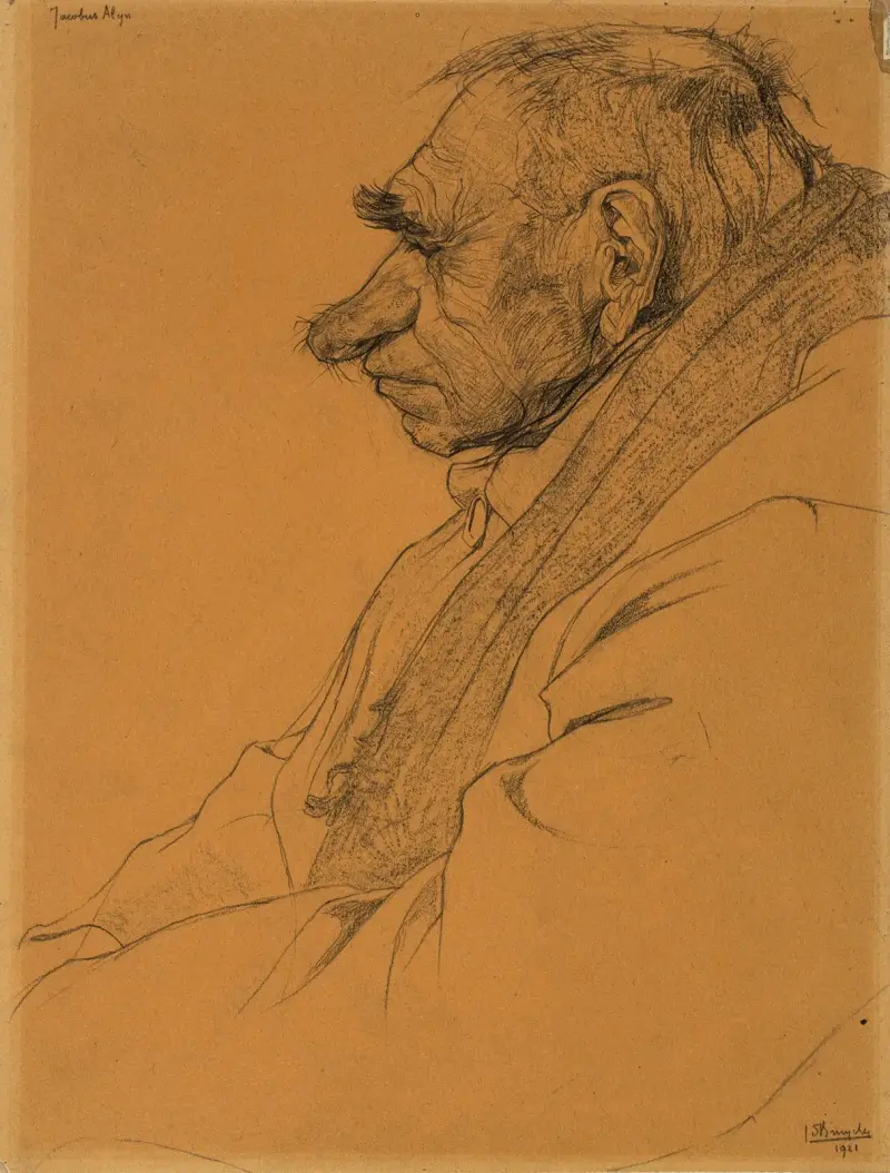 En hårig man (Jacobus Alijn) av Jules De Bruycker