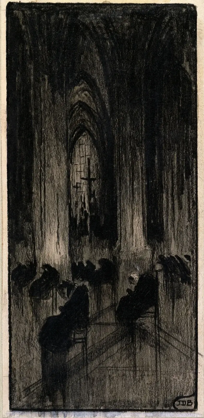 Drawing for ‘En Ville Morte’ by Franz Hellens av Jules De Bruycker