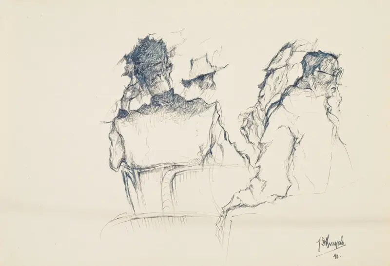 Figurer på en krog av Jules De Bruycker