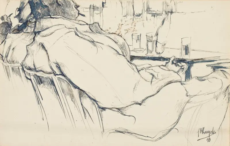 Figuren in einer Schenke von Jules De Bruycker