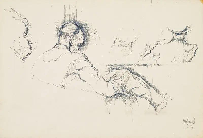 Figurer på en krog av Jules De Bruycker