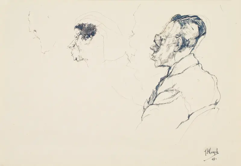 Figurer i profil av Jules De Bruycker