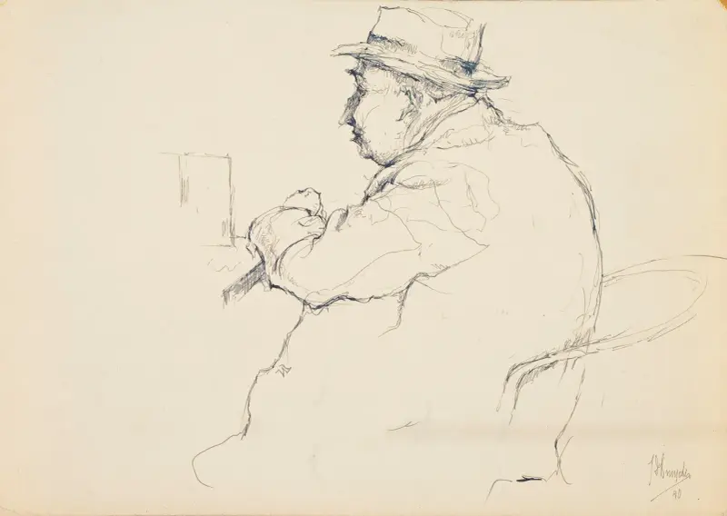 Man i en krog av Jules De Bruycker