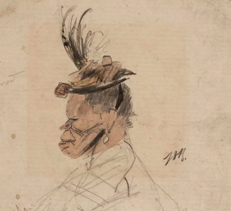 Gammal bondhustru med hatt av Jules De Bruycker