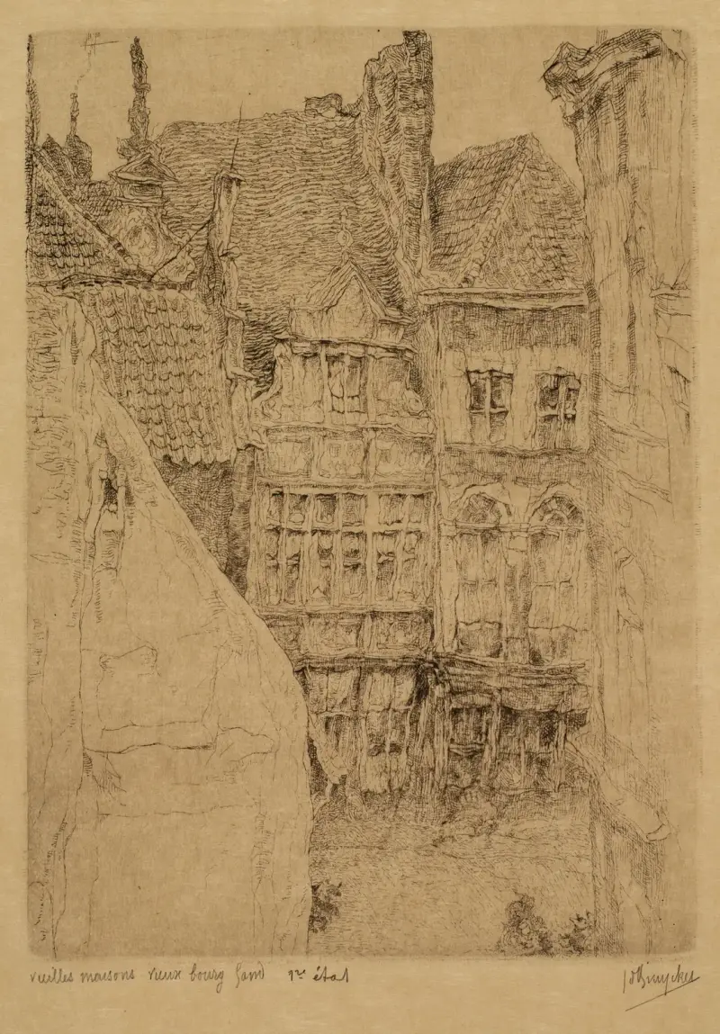 Gamla hus av Jules De Bruycker