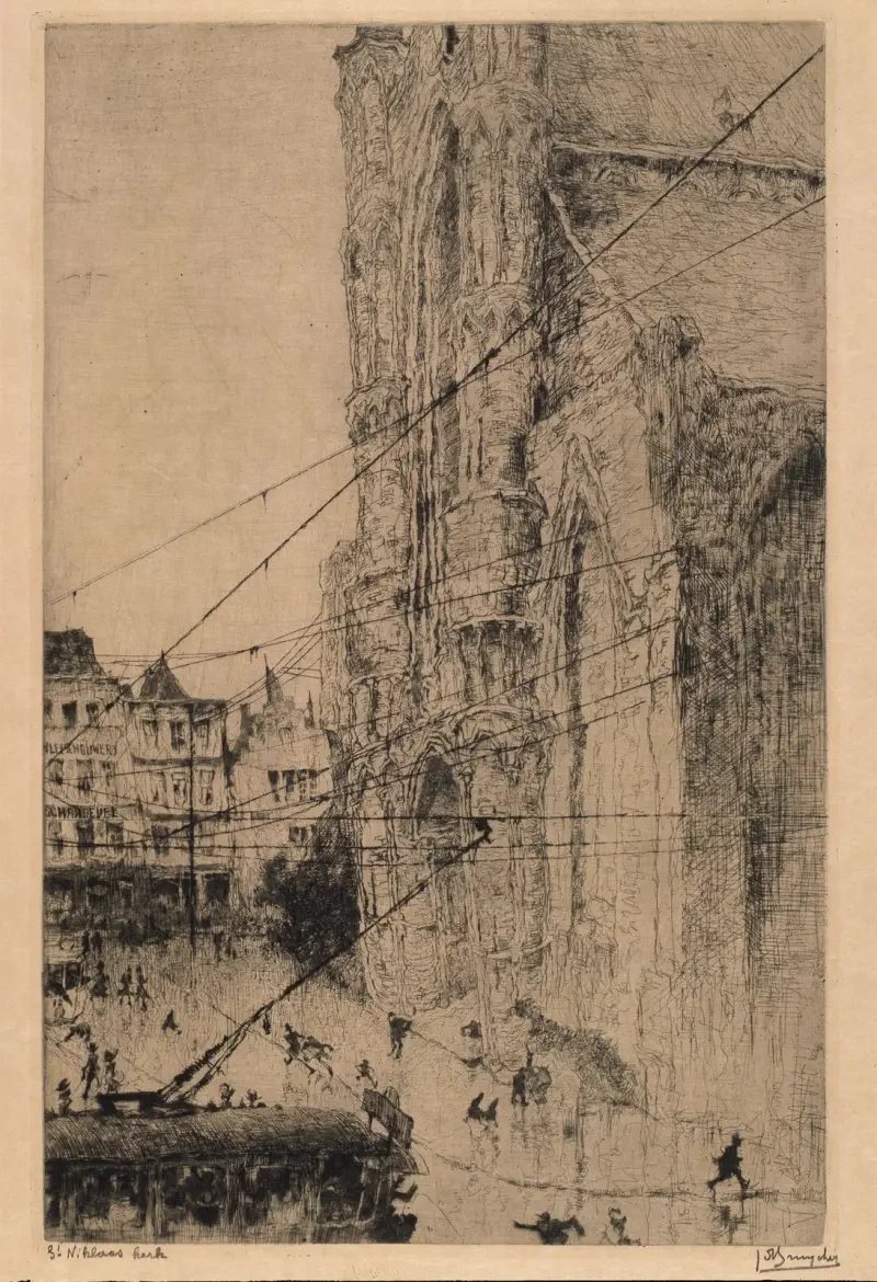 Sint-Niklaaskyrkan i Gent av Jules De Bruycker