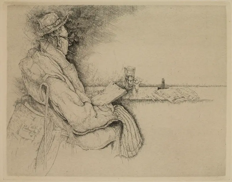 Självporträtt av Jules De Bruycker
