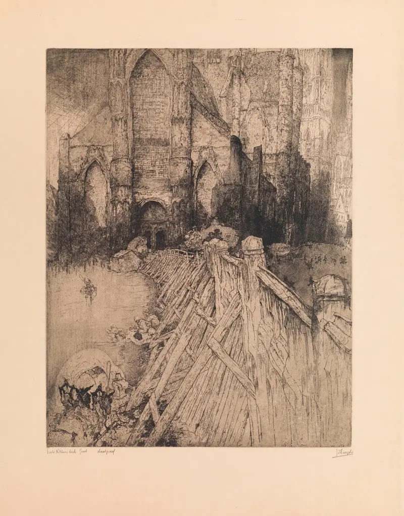 Sankt Nikolauskyrkan i Gent av Jules De Bruycker