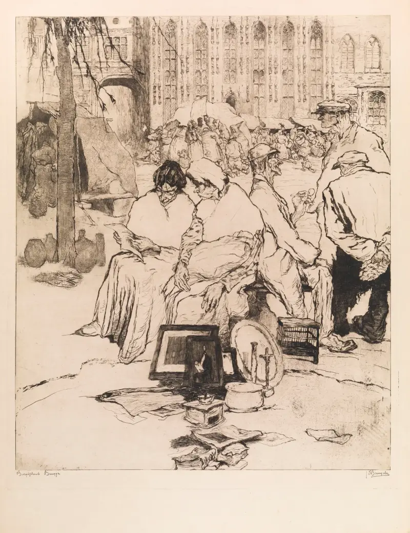 The Burg in Bruges av Jules De Bruycker