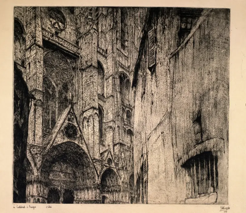 Katedralen i Bourges av Jules De Bruycker