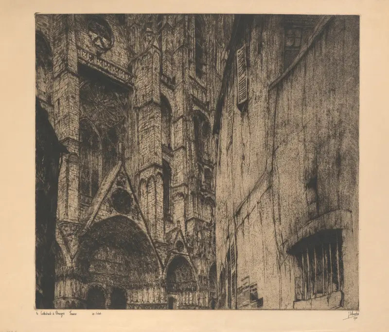 Katedralen i Bourges av Jules De Bruycker