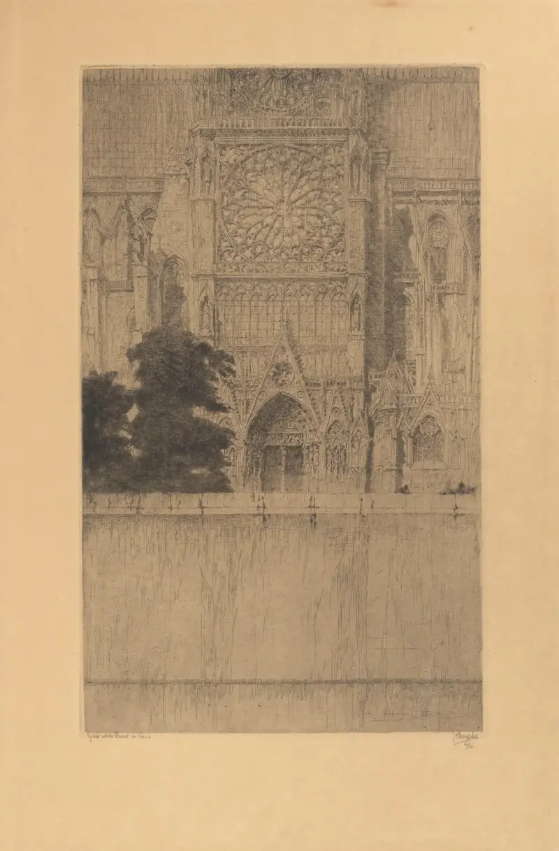 Notre-Dame i Paris (södra fasaden) av Jules De Bruycker