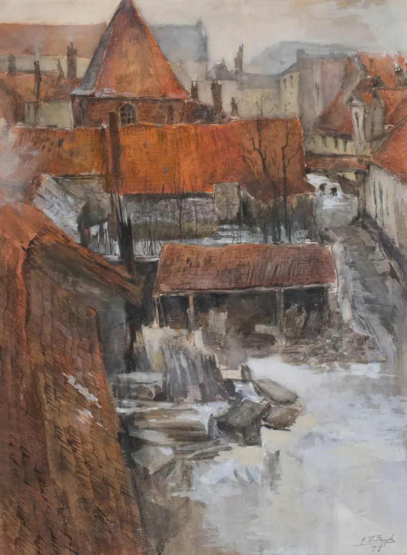 The Pand at the Patershol District in Ghent av Jules De Bruycker