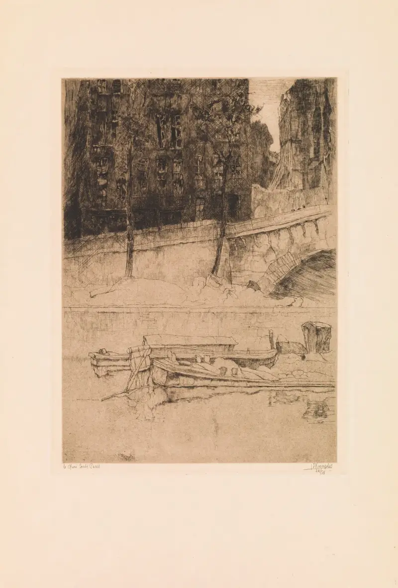 Kajen vid Conti i Paris av Jules De Bruycker