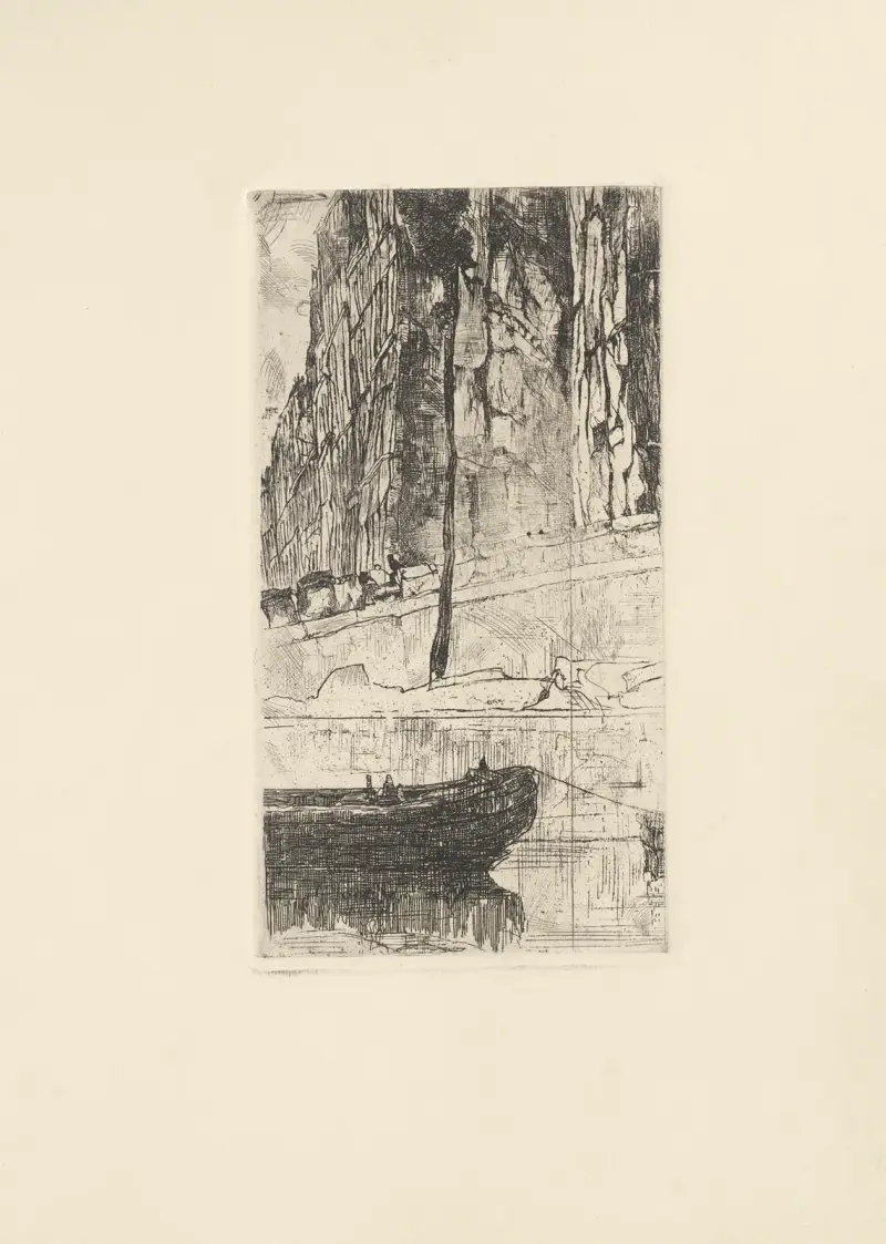 Quai Conti i Paris av Jules De Bruycker