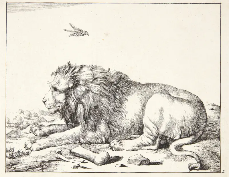 Liegender Löwe von Marcus de Bye